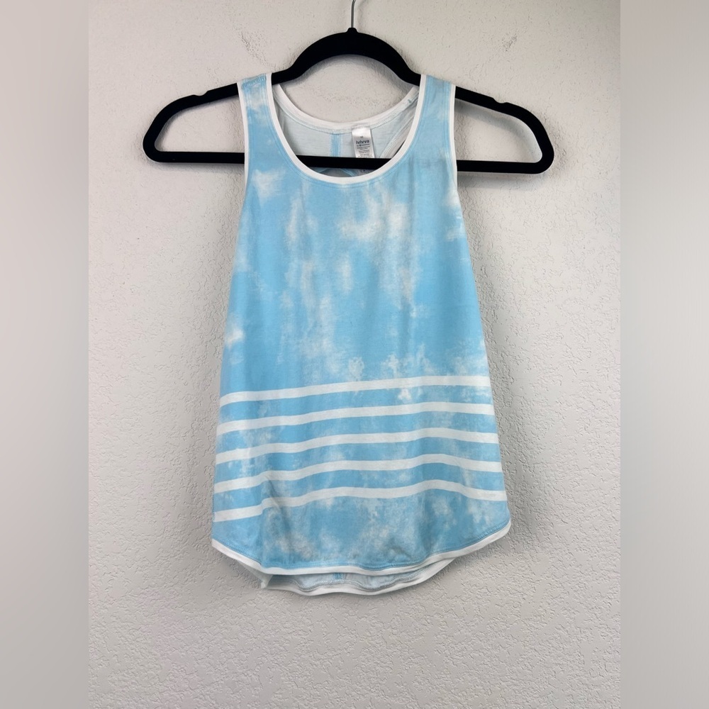 Ivivva by Lululemon Girl's Happy Livin' Tank Top in Sky Blue Size 10